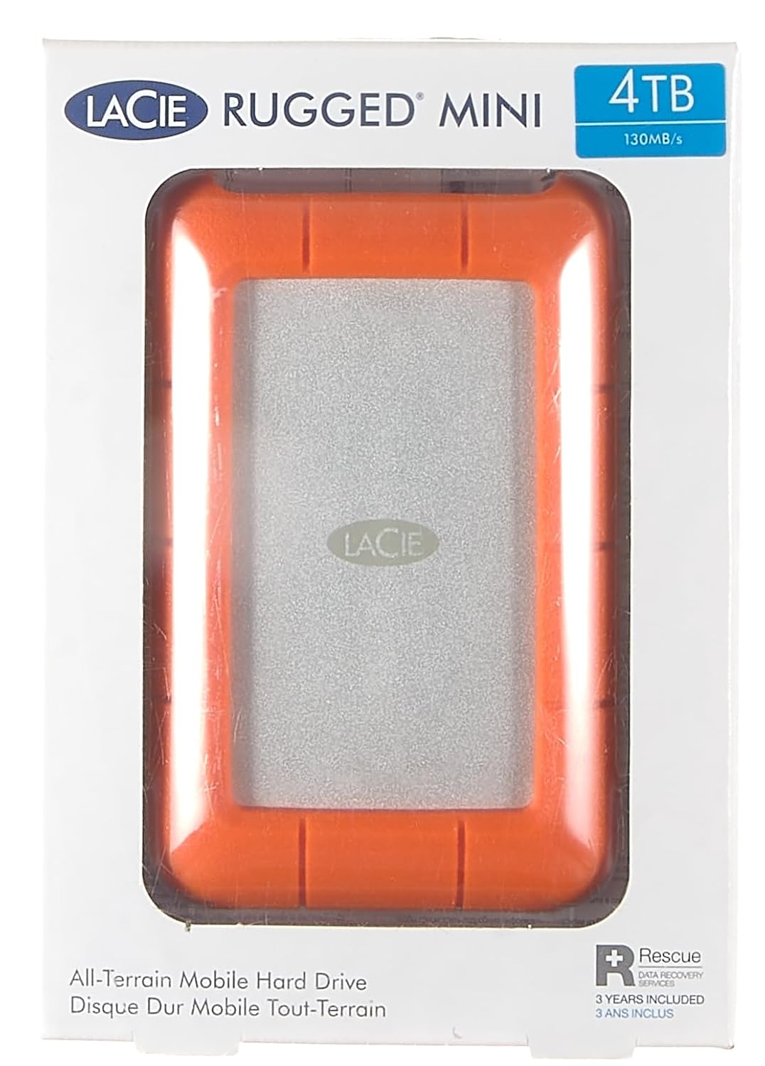 LaCie Rugged hot Portable Mini 2TB External Hard Drive