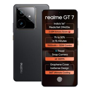 realme GT 7 (IceSense Black,12GB+512GB Storage)