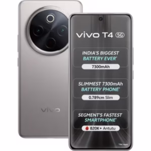 VIVO T4 5G (Phantom Grey, 12GB RAM+256GB Storage)