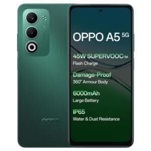 OPPO A5 5G (Aurora Green, 6GB RAM, 128GB Storage)