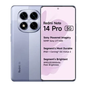 Redmi Note 14 Pro 5G (Phantom Purple, 8GB RAM+ 256GB Storage)
