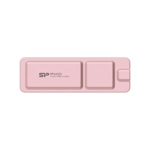 Silicon Power PX10, 2TB Portable SSD Up to 1050MB/s, Compact Pocket-Size USB 3.2 Gen 2, Type-C, External Solid State Drive, Pink