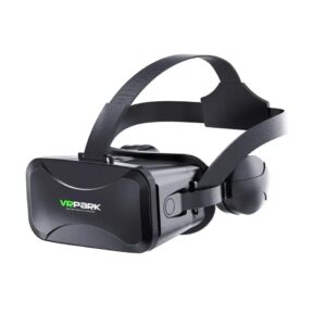 BLACKPOOL Gaming Virtual Reality Headsets with Built in Headphones | Adjustable Lenses, Black