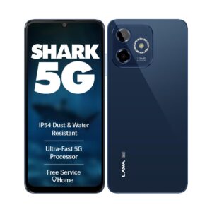 Lava Shark 5G (Steller Blue, 4GB RAM, 64GB Storage)