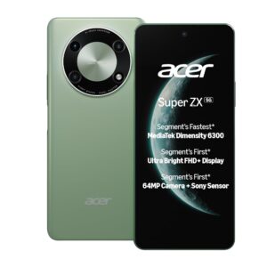 Acer Super ZX 5G (Cosmic Green, 6GB RAM, 128GB Storage