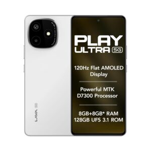 Lava Play Ultra 5G (Arctic Frost, 6+6*GB RAM, 128GB Storage)
