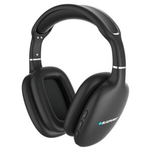 Blaupunkt BH31 Bluetooth Wireless Over Ear Headphones I 40MM Drivers I HD Sound I Soft PU Headband (Black)