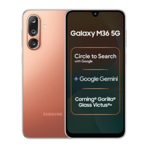 Samsung Galaxy M36 5G (Orange Haze, 6 GB RAM, 128 GB Storage)