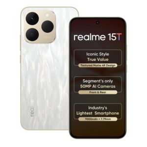realme 15T 5G Smartphone 12+256GB Flowing Silver