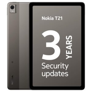 Nokia T21 with 10.36" 2K Screen, 4Gb Ram, 64Gb Storage, Voice Calling | Wi-Fi + LTE, Grey