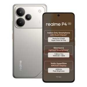 realme P4 Smartphone (Steel Grey, 128.0, GB, 6.0, GB)