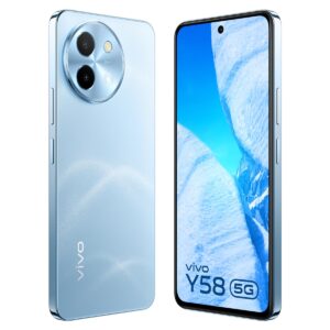 vivo Y58 5G (Himalayan Blue, 8GB RAM, 128GB Storage)