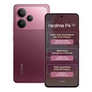 realme P4 Smartphone (Forge Red, 128.0, GB, 8.0, GB)