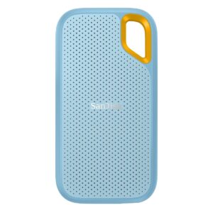 Sandisk Extreme Portable 2TB, 1050MB/s R, 1000MB/s W, 3mtr Drop Protection, IP65 Water/dust Resistance, SkyBlue Color