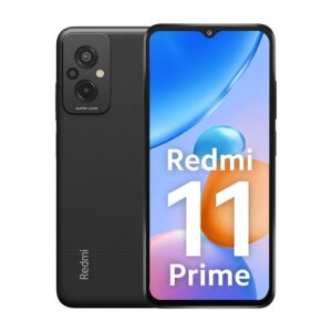 Redmi 11 Prime (Flashy Black, 4GB RAM, 64GB Storage) | Prime Design