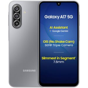 Samsung Galaxy A17 5G (Gray, 6GB RAM, 128GB Storage)