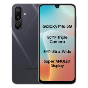 Samsung Galaxy M16 5G (Thunder Black, 4GB RAM, 128 GB Storage)