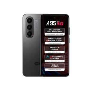 itel A95 5G+ AI Smartphone | 6GB RAM + 128GB ROM | Shadow Black