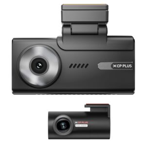 CP PLUS CP-F83B True 4K 2160P UHD Dual Channel Dash Cam, ADAS, in-Built GPS & Touch Screen, G Sensor
