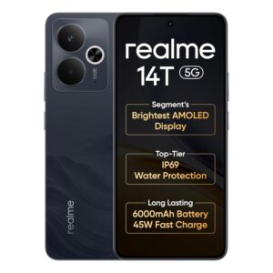 realme 14T 5G Smartphone 8+128GB Obsidian Black