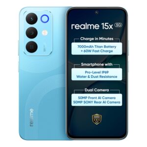 realme 15X 5G Smartphone 8+128GB Aqua Blue