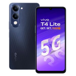 vivo T4 Lite 5G Charger in the Box (Prism Blue, 128 GB)  (4 GB RAM)