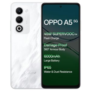 OPPO A5 5G (Mist White, 8GB RAM, 128GB Storage)