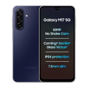 Samsung Galaxy M17 5G (Sapphire Black, 4GB RAM, 128GB Storage)