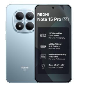 REDMI Note 15 Pro 5G (Mirage Blue, 8GB+128GB)