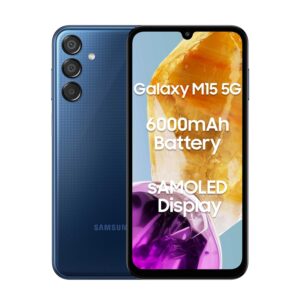 Samsung Galaxy M15 5G (Blue Topaz,4GB RAM,128GB Storage)