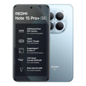 REDMI Note 15 Pro+ 5G (Mirage Blue, 12GB + 256GB)