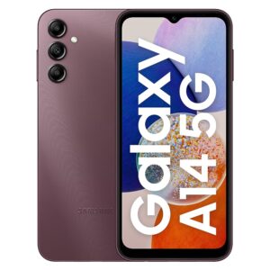 Samsung Galaxy A14 5G (Dark Red, 4GB, 128GB Storage)