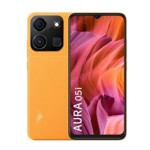 itel Aura 05i (2GB RAM + 32GB ROM, Upto 4GB RAM with Memory Fusion | Glorious Orange