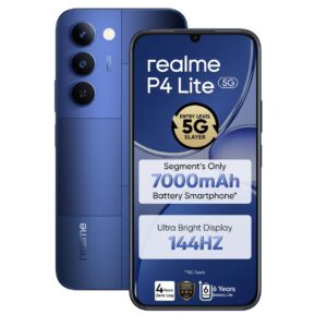 realme P4 Lite 5G (Mosaic Blue, 64GB Storage), (4GB RAM)