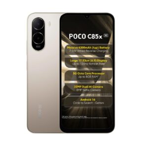 POCO C85x (Sunset Gold, 64 GB) (4 GB RAM)