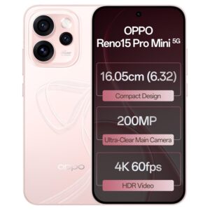 Oppo Reno15Pro mini 5G (Crystal Pink, 12GB RAM, 256GB Storage)