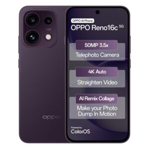 Oppo Reno16c 5G (Twilight Violet, 12GB, 256GB)