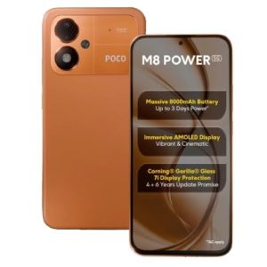POCO M8 Power 5G (Blaze Orange, 6GB RAM, 128GB Storage)
