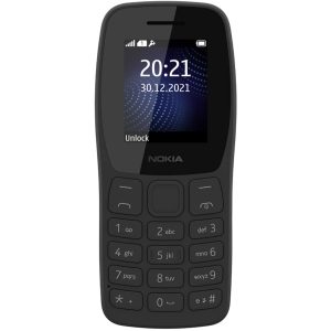 Nokia 105 Classic | Single SIM Keypad Phone with Built-in UPI Payments | Charcoal
