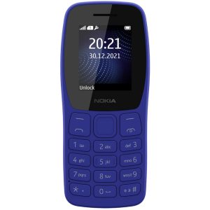 Nokia 105 Classic | Single SIM Keypad Phone with Built-in UPI Payments | Blue