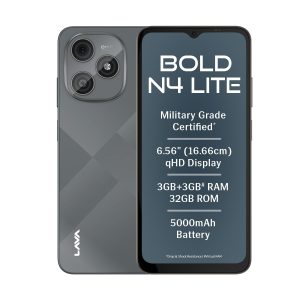 Lava Bold N4 Lite (Ghost Silver, 3GB RAM, 32GB Storage)