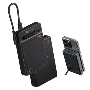 Portronics Chyro 10000mAh 15W Magnetic Wireless Fast Charging Powerbank (Black)