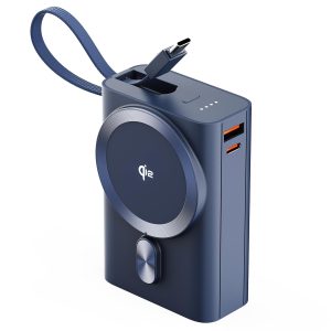 Ambrane 25W Qi2.2 Magsafe Wireless 20000mAh Powerbankn (Orbit 20K, Blue)