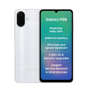Samsung Galaxy M08 LTE (Silver, 4GB RAM, 64GB Storage)