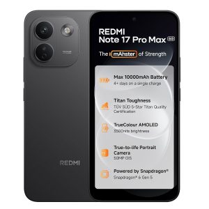 Redmi Note 17 Pro Max 5G (Stealth Black, 12GB RAM, 256GB ROM)