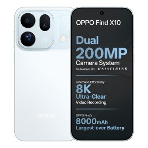 OPPO Find X10 5G Smartphone (Glacier Blue, 12GB RAM, 256GB Storage)